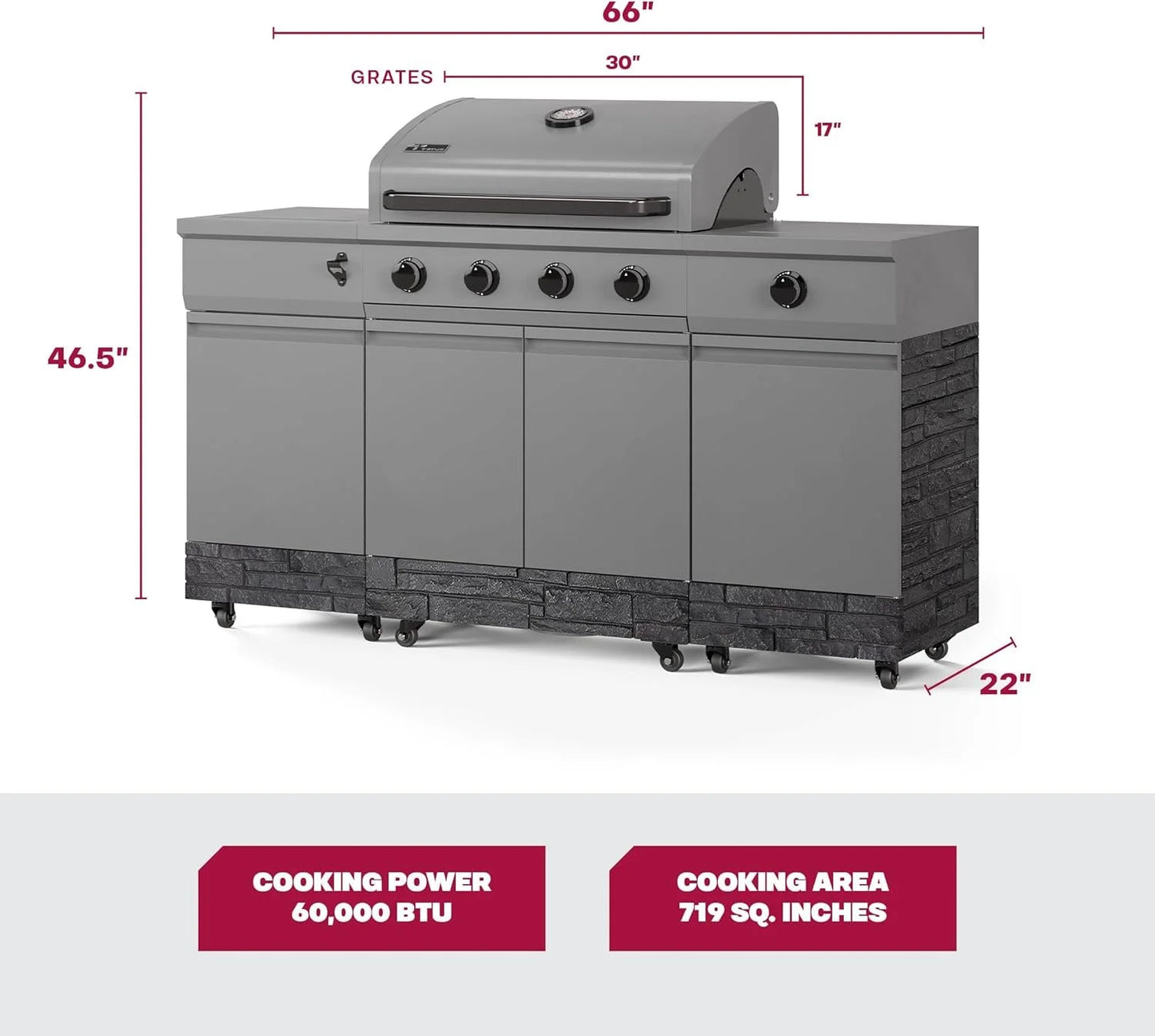 TYTUS Fresno Series 5 Burner Grills TDT-021