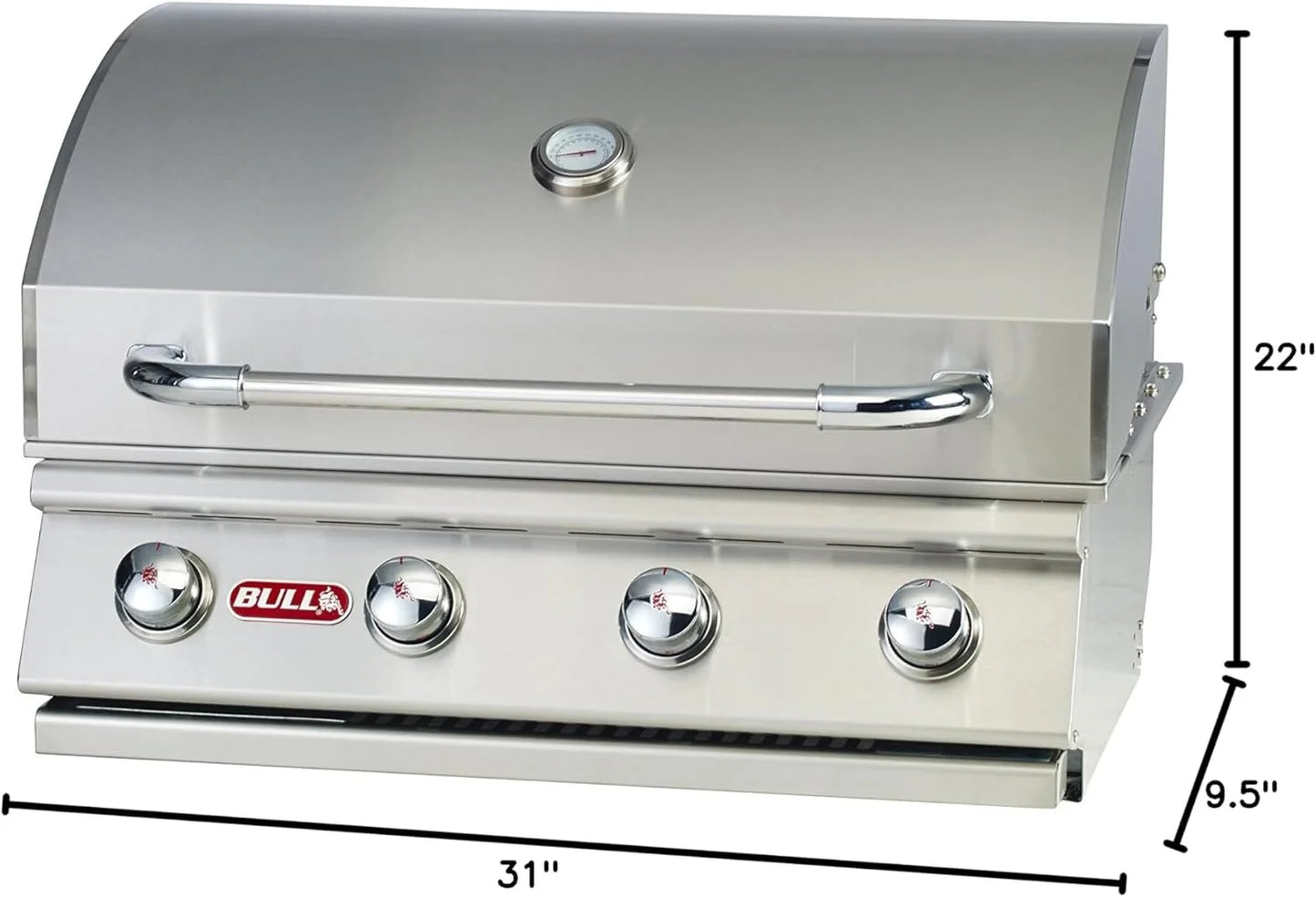 Bull Outlaw 30 inch 4 Burner Built in Natural Gas Grill