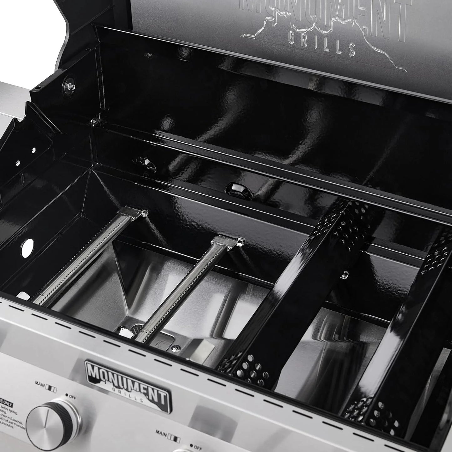 Monument Grills Eminence 405 |Tech Stainless Propane Gas Grills Eminence 405 & Cast Iron Cooking Plate